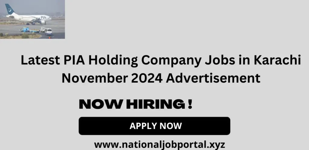 Latest PIA Holding Company Jobs in Karachi November 2024 Advertisement
